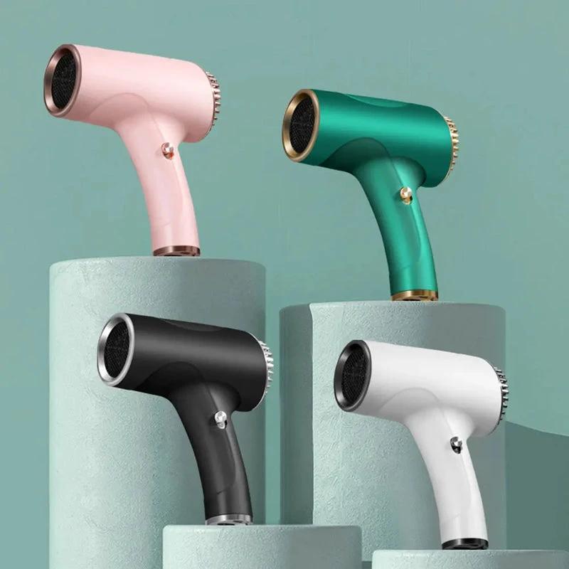 2600mAh Cordless Anion Blow Dryer Portable Hair Dryer 40/500W USB Rechargeable Powerful 2 Gears for Household Travel Salon by eprolo
