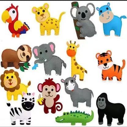 Jouets éducatifs créatifs en feutrine cousus main pour enfants