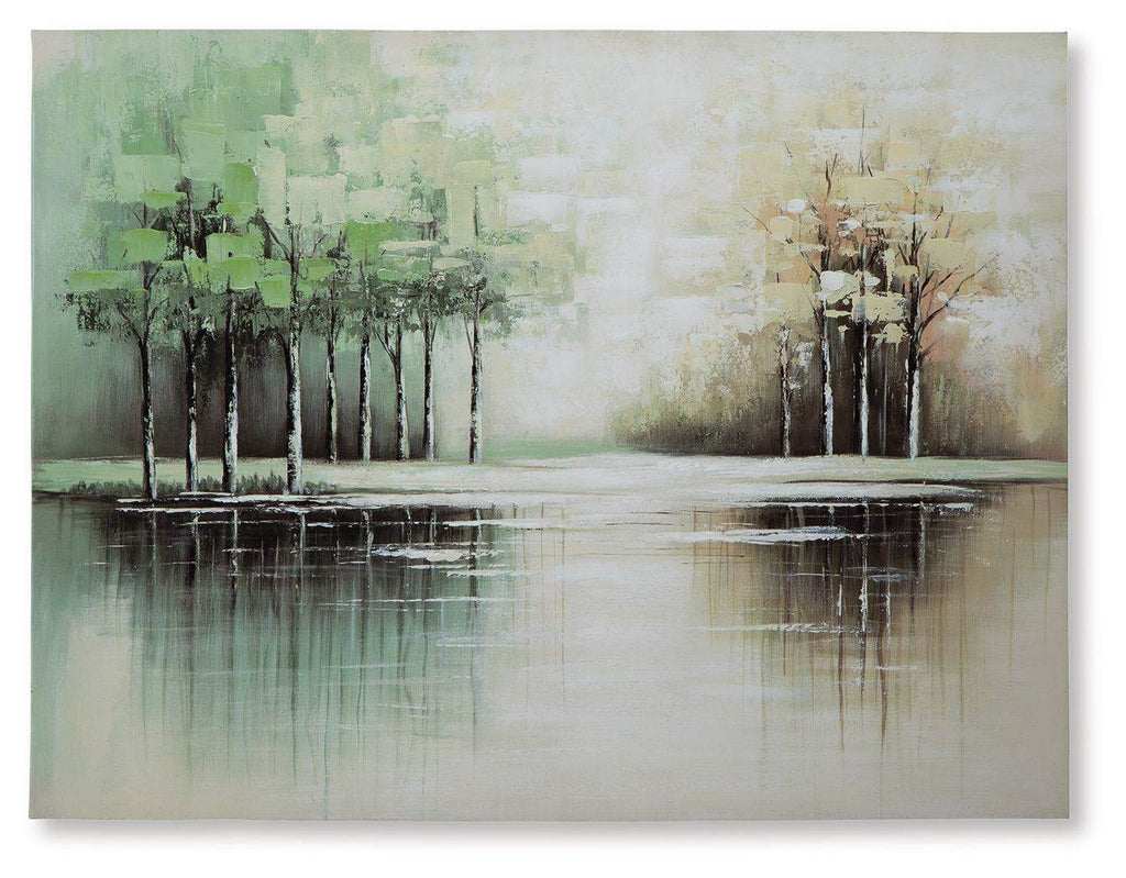 Garlenridge - Wall Art - Green / Tan / White-0