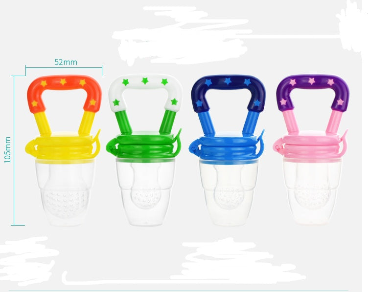Nuevo chupete de silicona para bebé, encapsulado para calmar y auxiliar en la alimentación complementaria