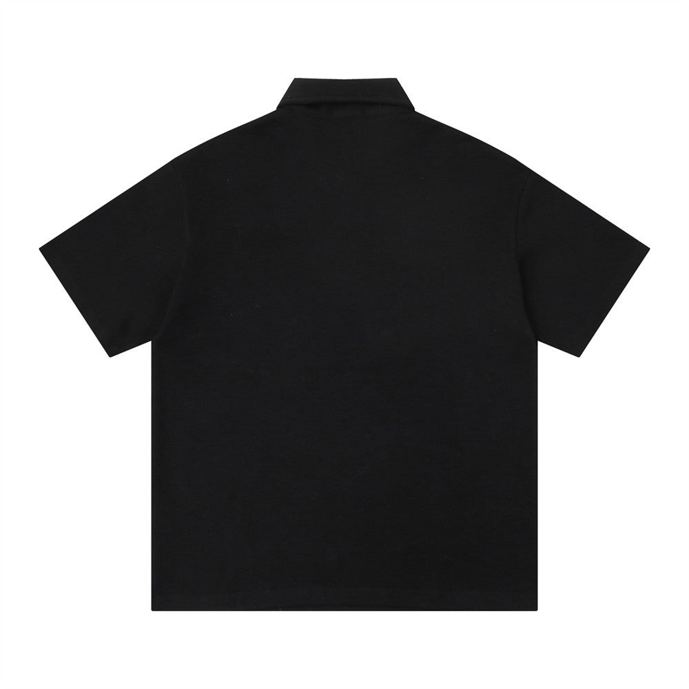 Polo holgado con estampado de labios
