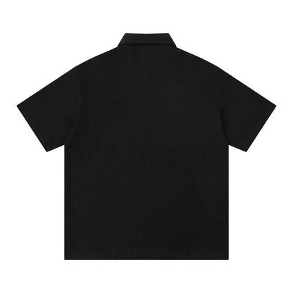 Polo holgado con estampado de labios