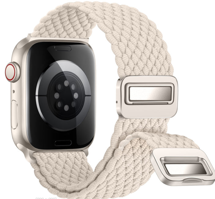 Bracelet tissé intégré à boucle magnétique