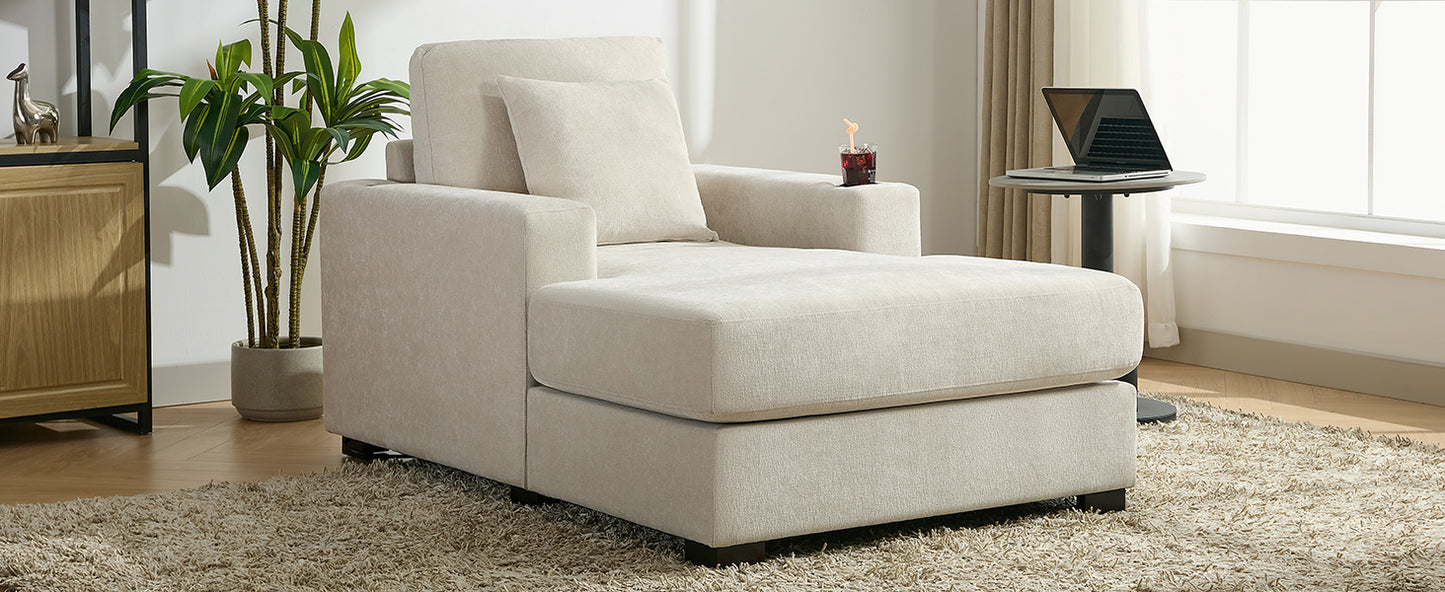 Tumbona oversized de 100.8 cm Sofá-diván de estilo moderno