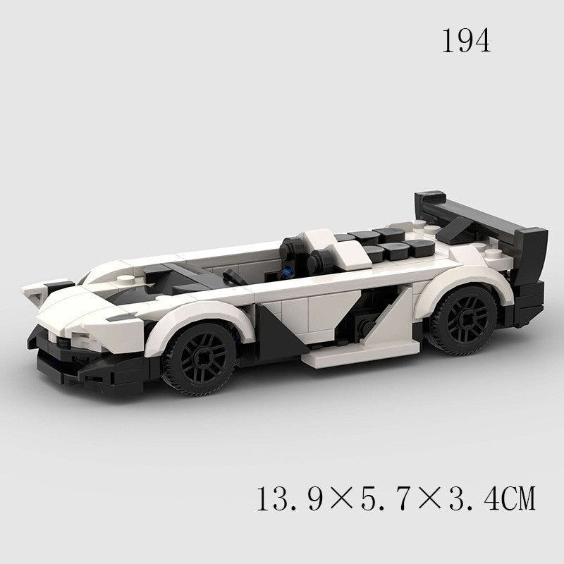 Jouets pour enfants Modèle de voiture Voiture de sport et petites briques de construction MOC Jouets éducatifs