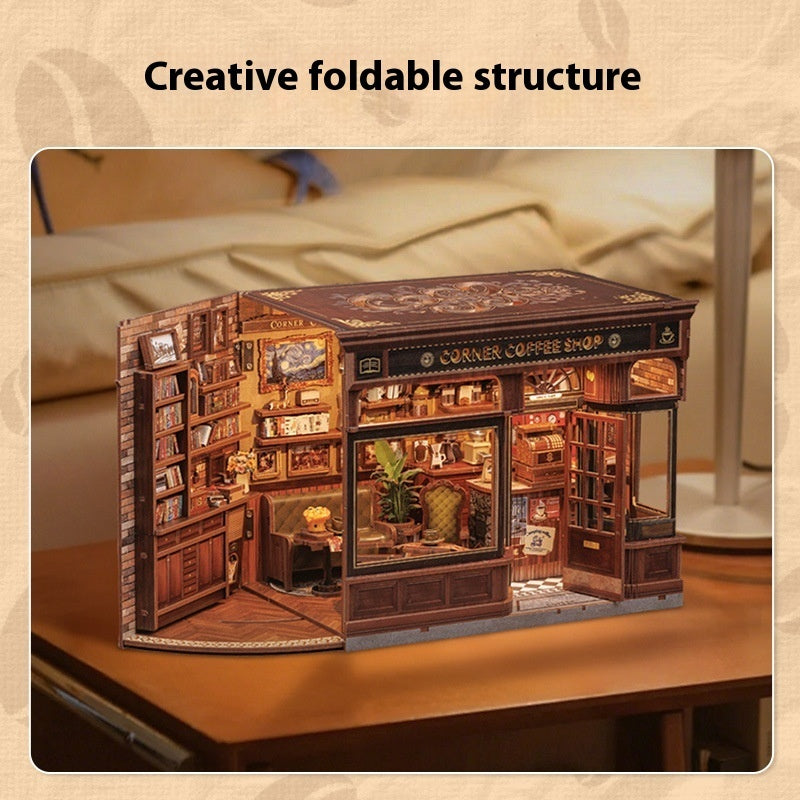 Miniature Scène Modèle DIY Assemblé Fait Main Jouet Cottage 3D