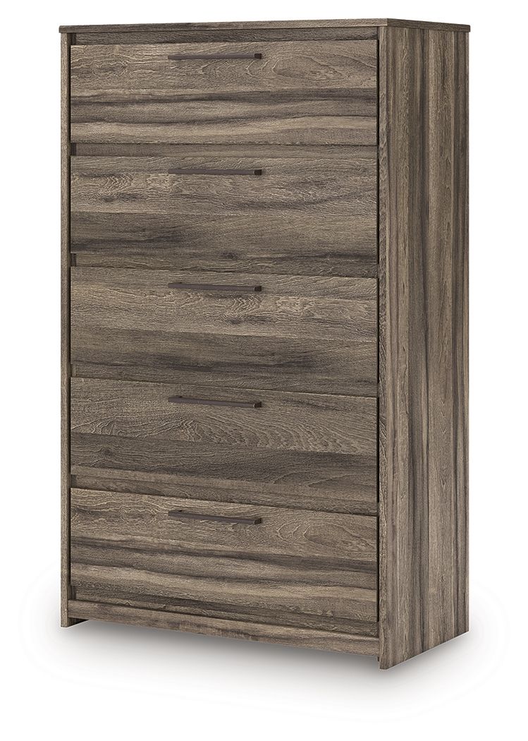 Signature Design by Ashley Elbrim Five Drawer Brown Storage Chest-2
