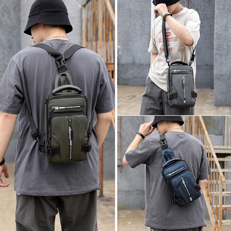 Sacs bandoulière homme Sacs à dos multifonctionnels Sacs de poitrine