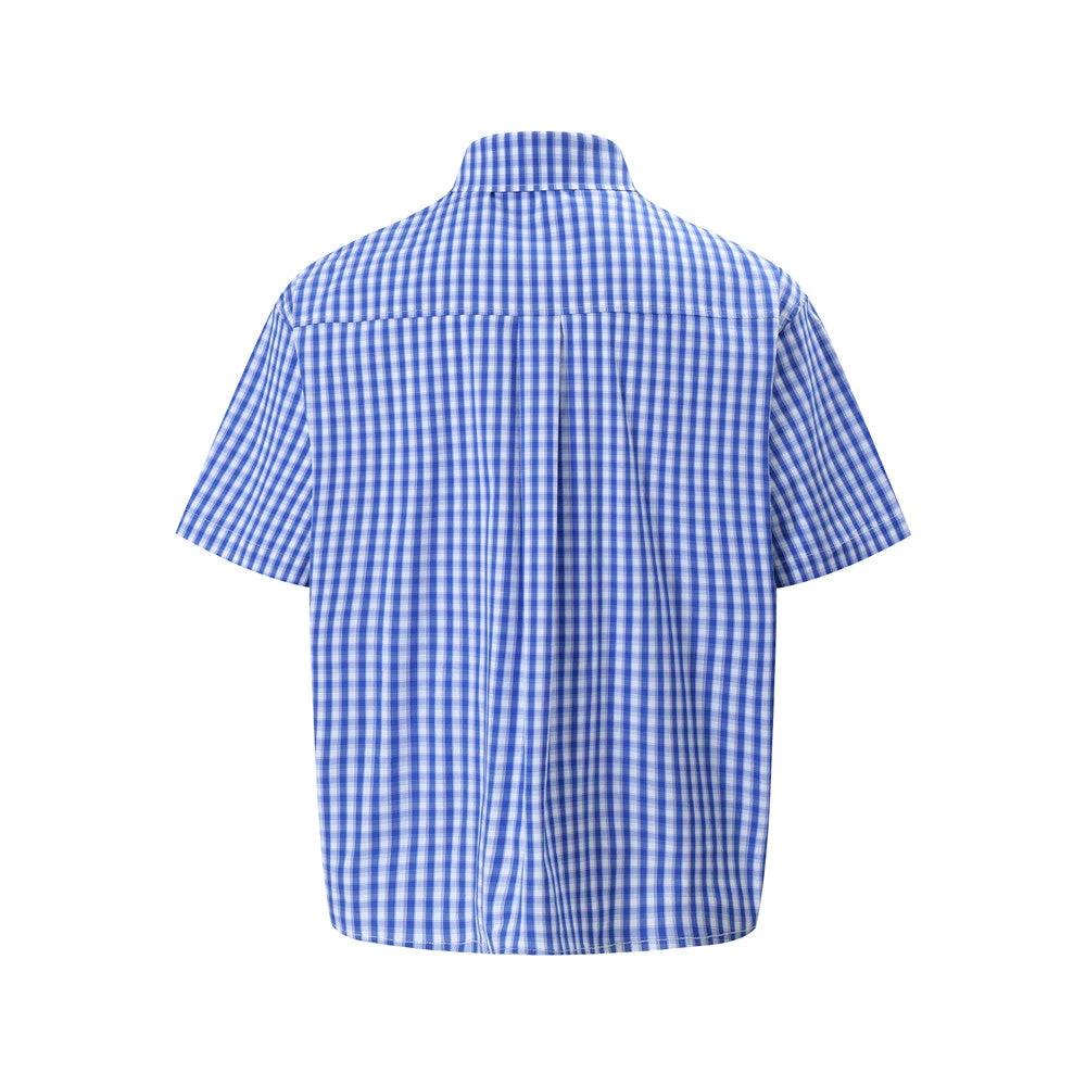 Loose checkered short sleeved shirt by eprolo