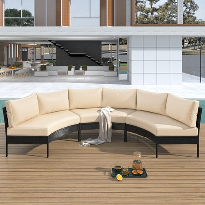 Outdoor Lounge Set - 3 pcs. (Rattan-Waterproof)