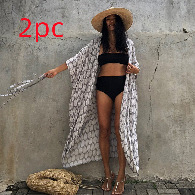 Robe de plage de villégiature en polyester anti-UV pour femmes