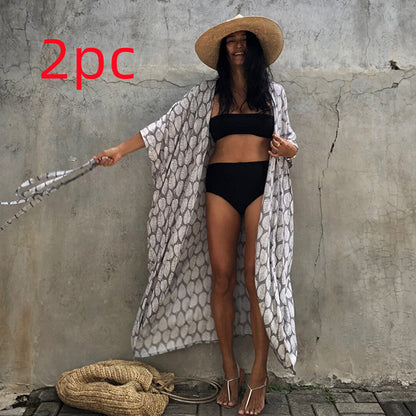 Robe de plage de villégiature en polyester anti-UV pour femmes