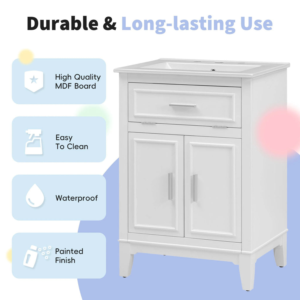 24" Bathroom Vanity with Sink by eprolo