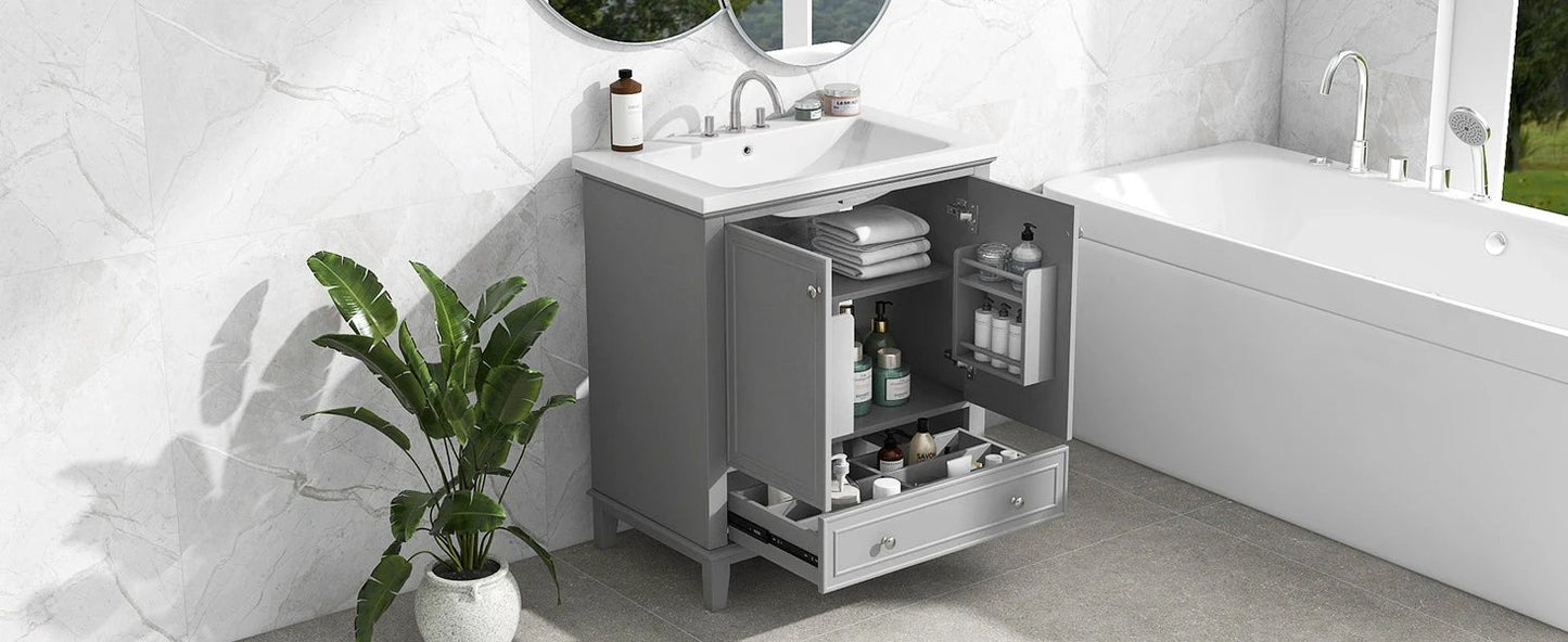 30inchgrey Bathroom Vanity with Sink by eprolo