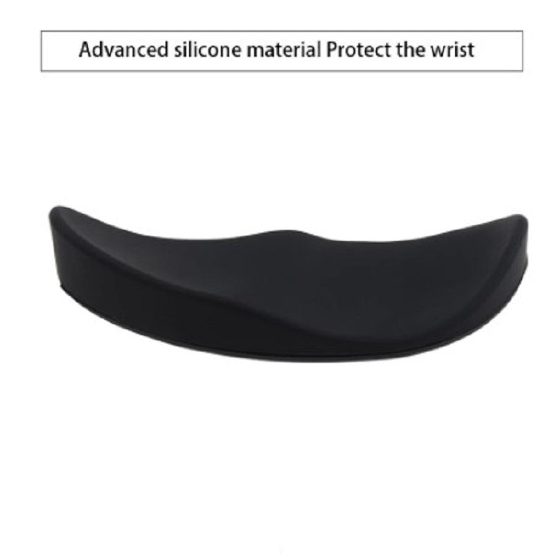 Alfombrillas de ratón ergonómicas con reposamuñecas de gel de silicona antideslizante, alfombrilla de soporte aerodinámica para ratón de ordenador para oficina, juegos y accesorios de PC