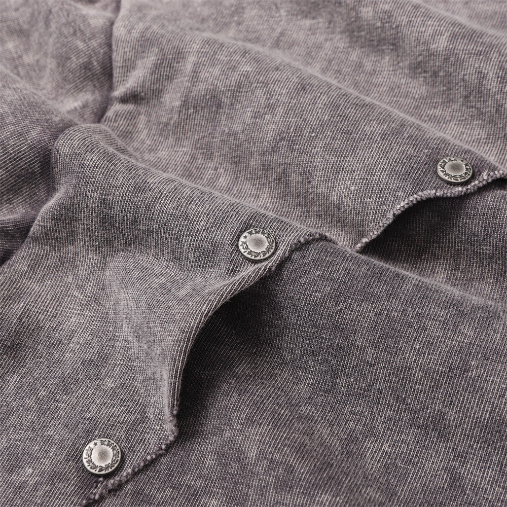 Washed and worn short sleeved T-shirt