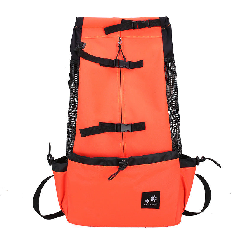Sac de transport pour chiens Sac à dos de transport pour chiens Double épaule Portable Sac à dos de voyage pour chiens en plein air