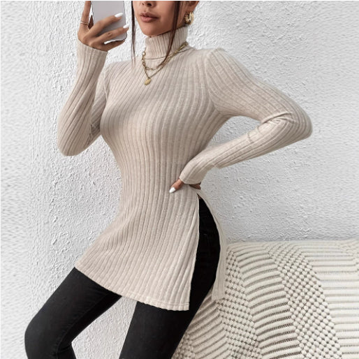 Pull à col roulé pour femme