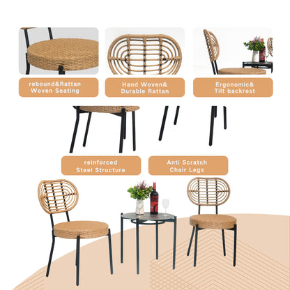 3 Pieces Of Luxury Outdoor Wicker Furniture