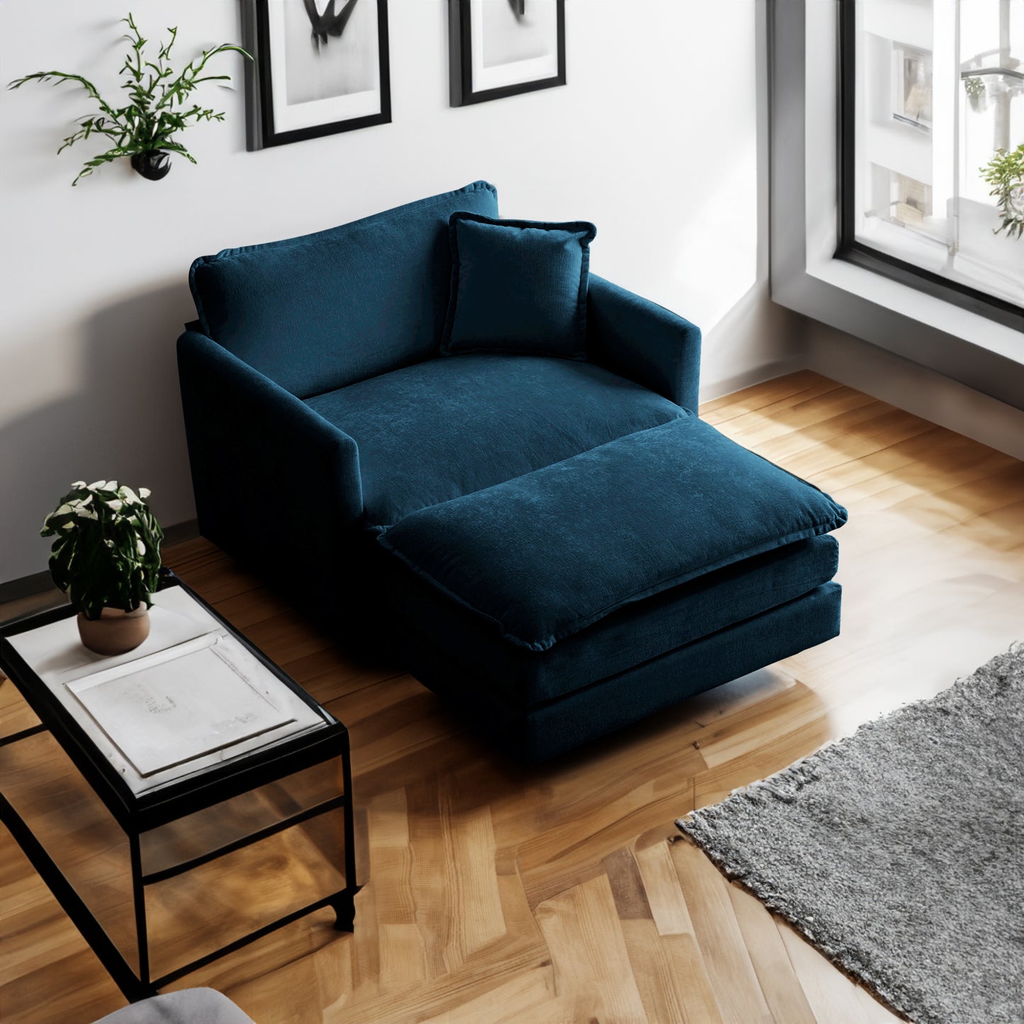 Silla otomana de estilo moderno