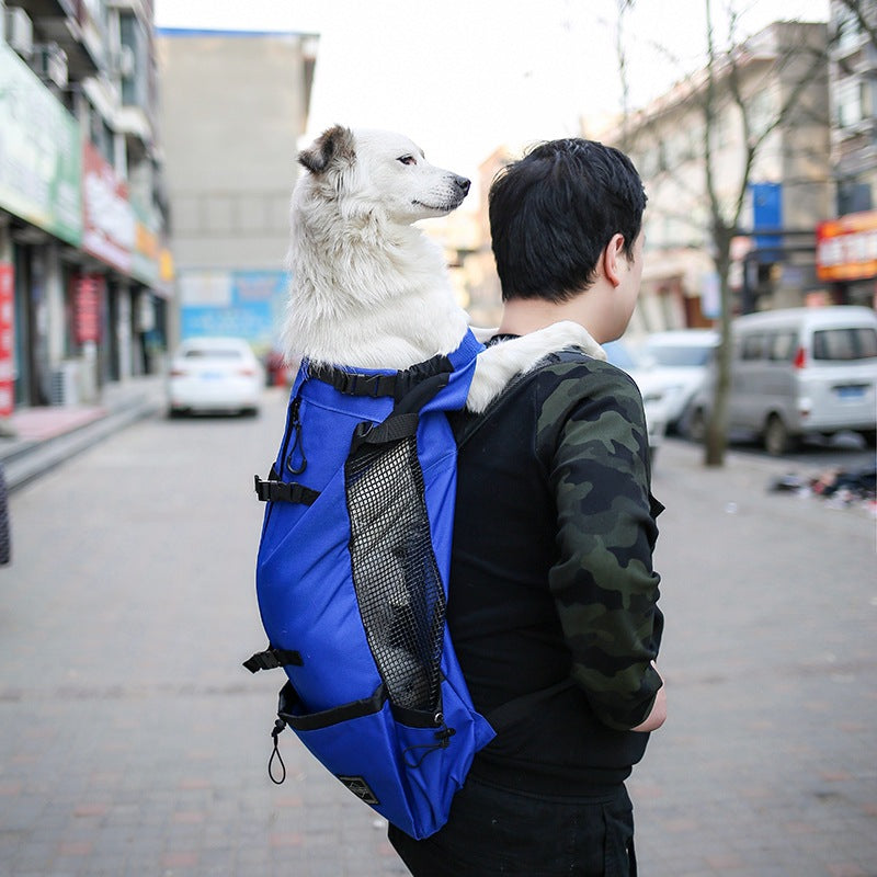Bolsa transportadora para perros Mochila transportadora para perros Doble hombro portátil Mochila de viaje para exteriores Bolsa de viaje para perros