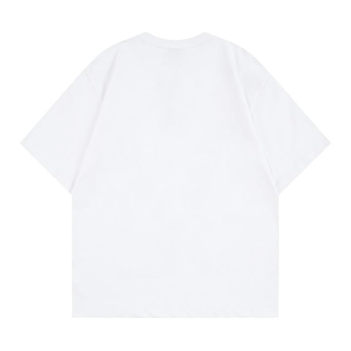 T-shirt à manches courtes avec lettre de chat