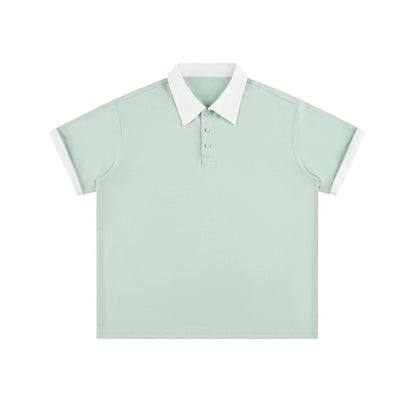 Loose half sleeved polo shirt