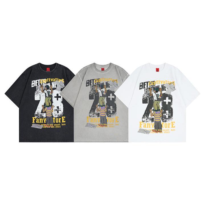 Graffiti short sleeved T-shirt