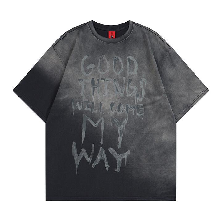 Make old spray painted letter short sleeves