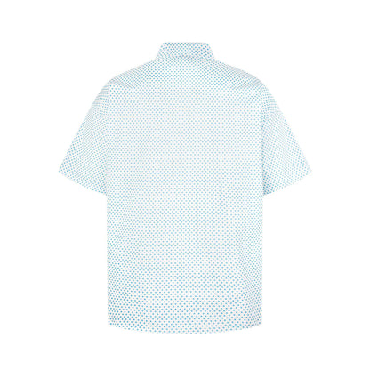 Cartoon polka dot short sleeved shirt
