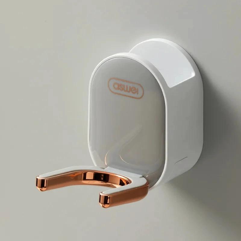 Wall Mounted Hair Dryer Holder Foldable Bathroom Wall Organizer Storage Holder Home Hair Brush Storage Bracket Hair Dryer Rack by eprolo