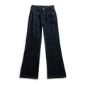 Pantalon évasé en jean classique polyvalent et tendance pour femme