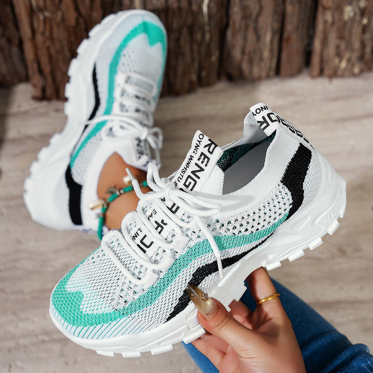 Zapatillas deportivas casuales para mujer, elegantes, ligeras y de suela blanda