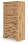 Signature Design by Ashley Warm Brown Aleaport Five Drawer Dresser Chest-0