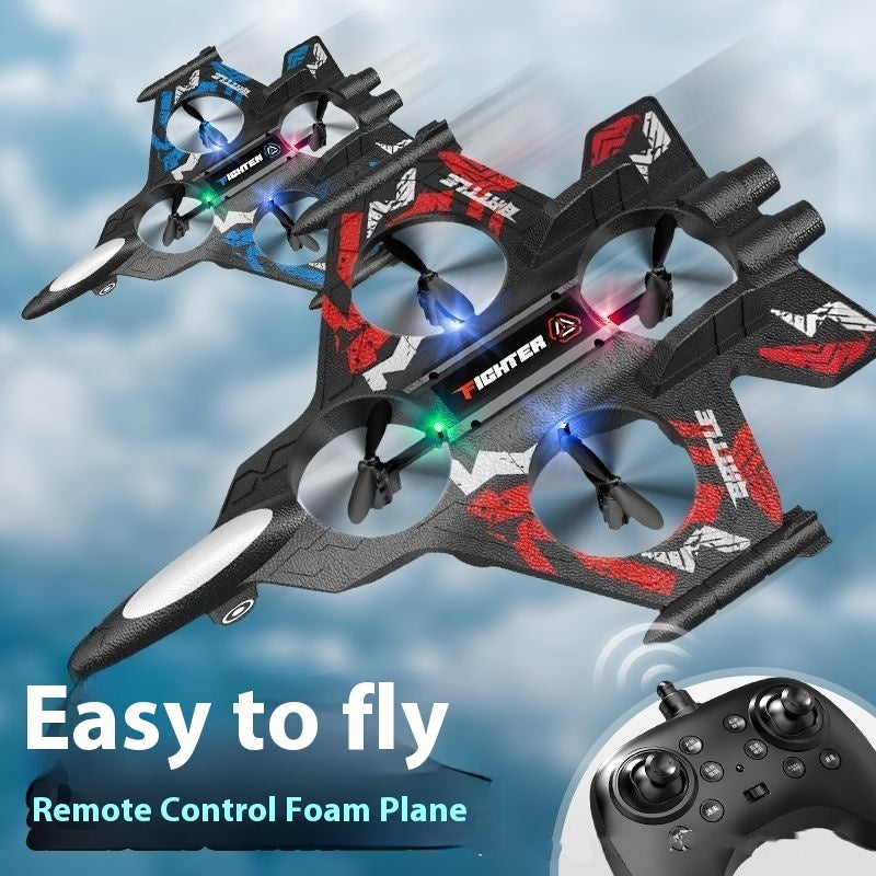 Montre planeur télécommandée à induction pour enfants en forme d'avion de chasse, jouets d'extérieur