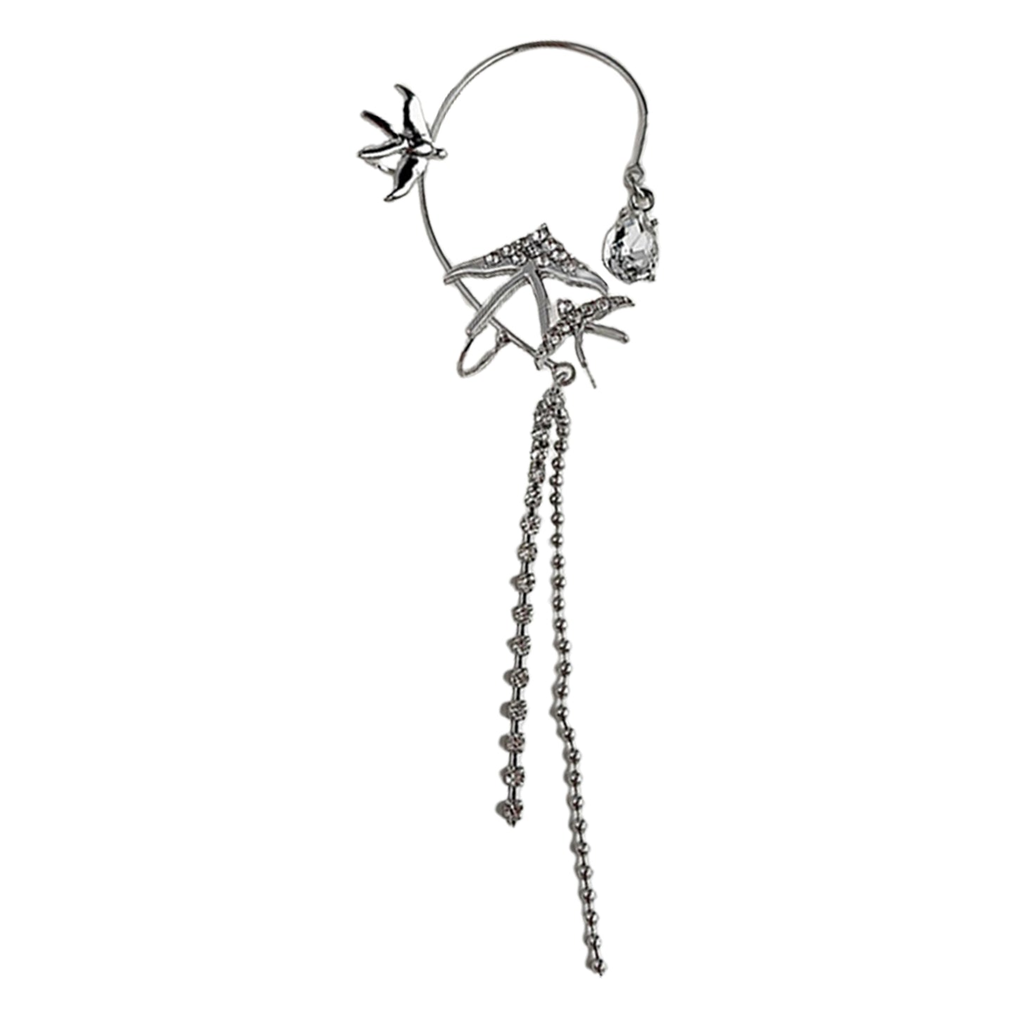 Nouvelles boucles d'oreilles françaises en zircon « hirondelle volante » pour femmes