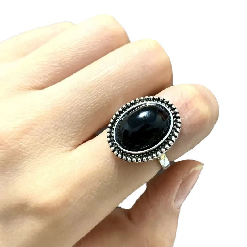 Creative Simple Retro Round Ring For Women