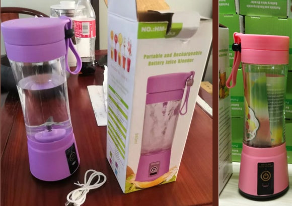 Licuadora portátil con USB recargable, mini batidora de jugo de fruta para cocina, exprimidor eléctrico simple portátil para el hogar