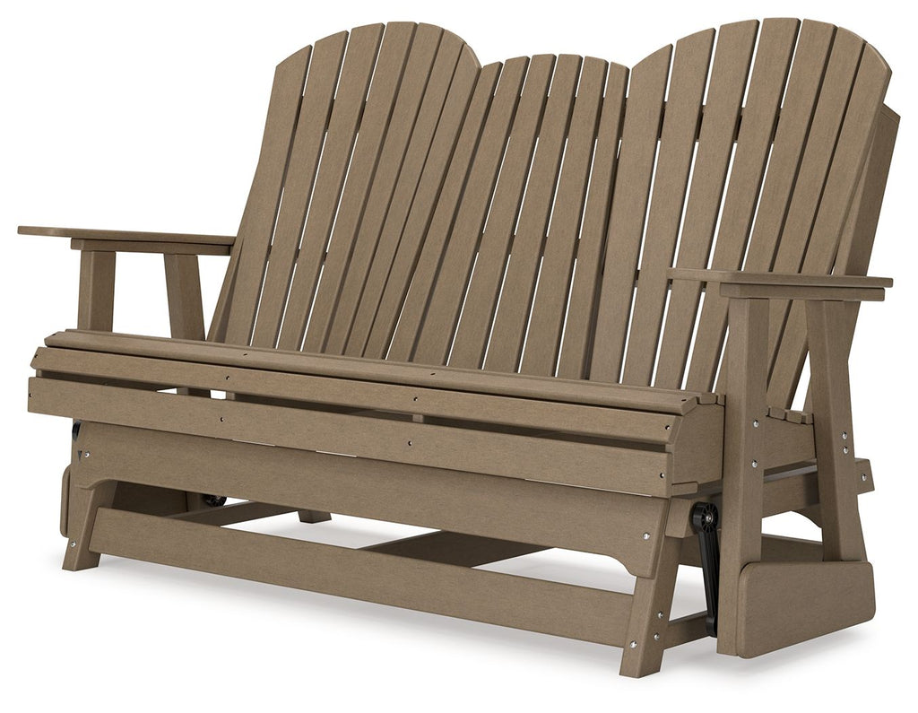 Signature Design by Ashley 3 Piece Outdoor Set with Glider Loveseat Chair-4