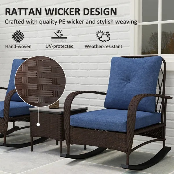 Sillón chaise longue de ratán, conjunto de muebles de patio de mimbre