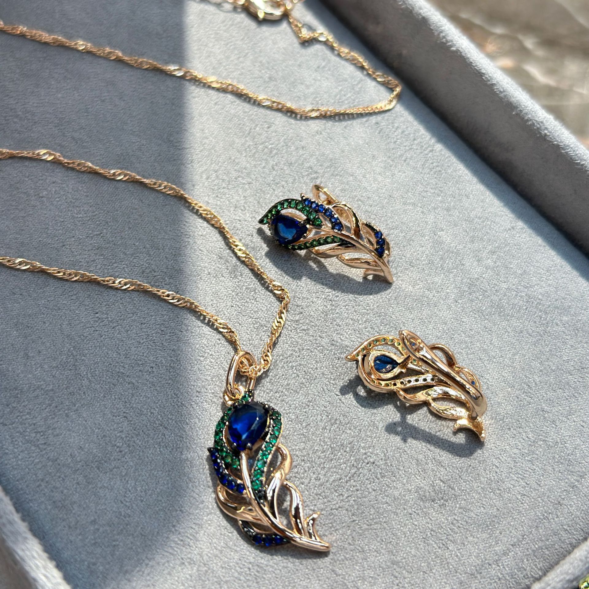 Bijoux en Zircon Micro Incrusté Or Rose Ornements