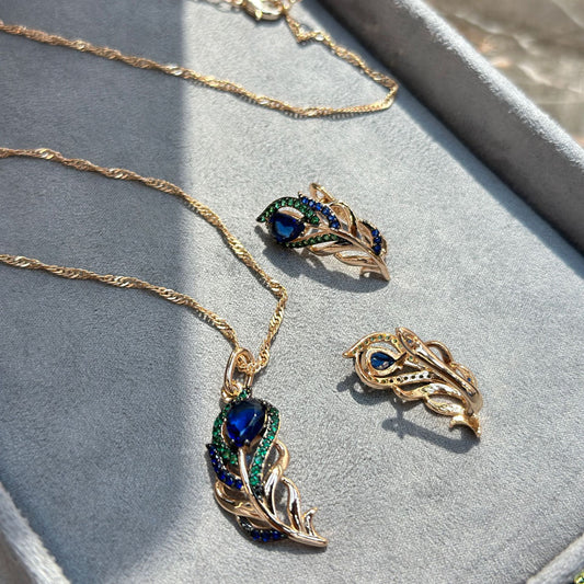 Adornos de joyería de circonita microincrustada en oro rosa