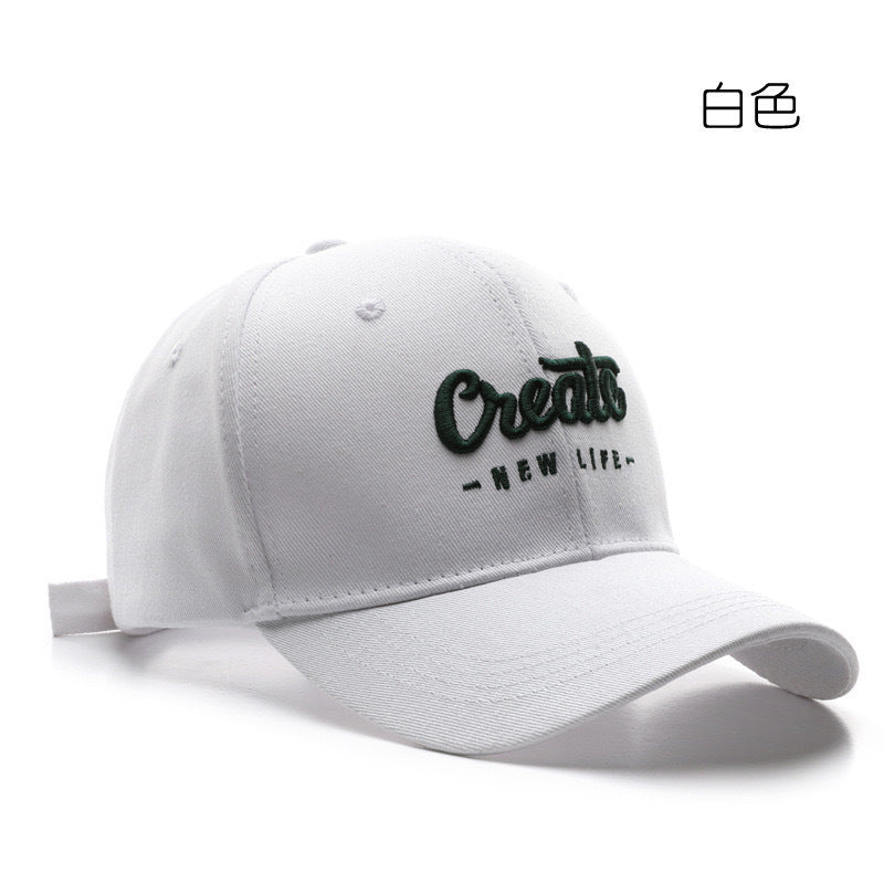 Chapeau coréen pour femme, look assorti, petites lettres brodées
