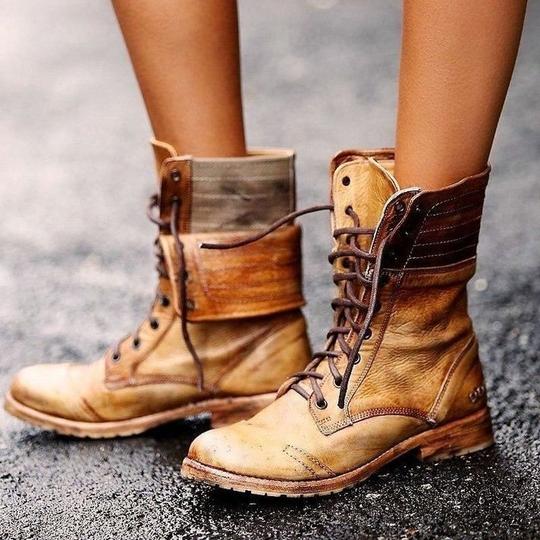 Bottes Martin à brides croisées