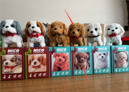 Peluche courte de chiot robot