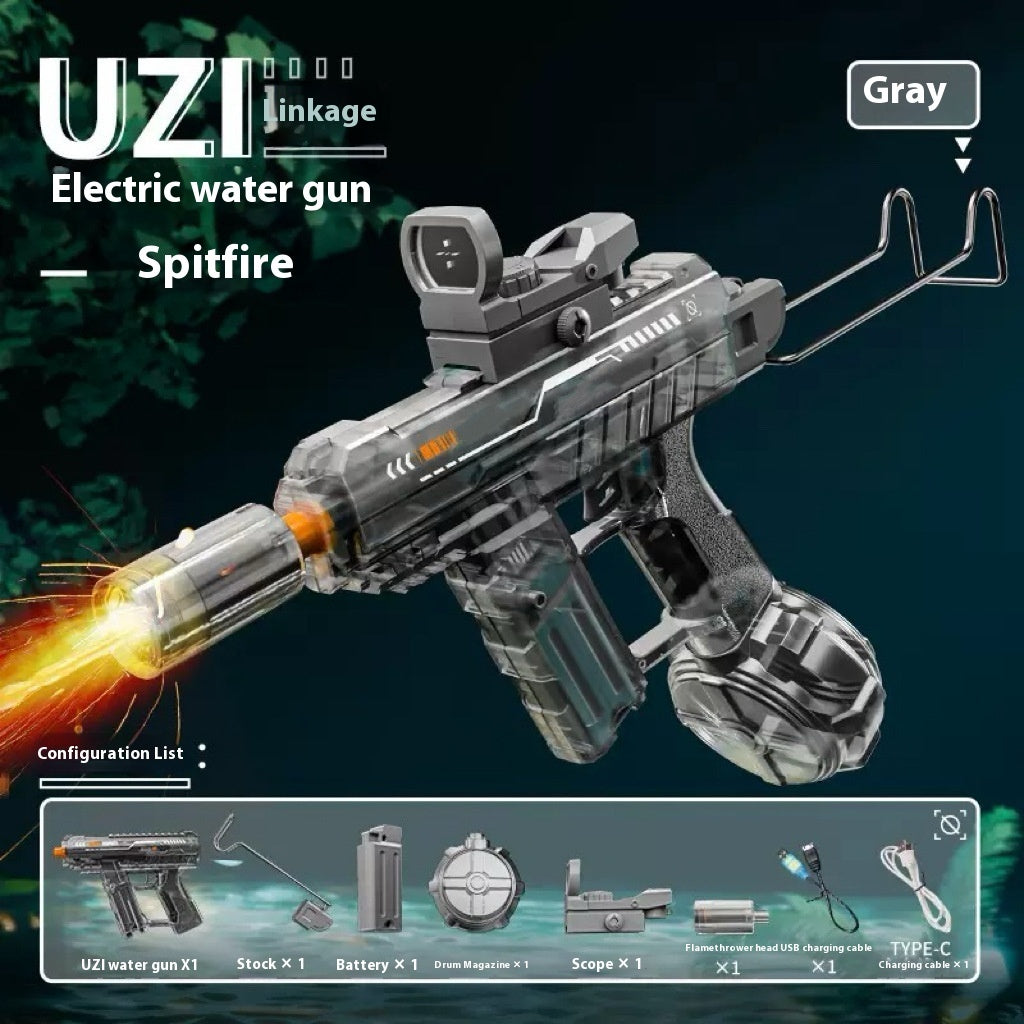 Nouveau pistolet à eau électrique Ice Mouse Ice Explosion, haute vitesse, tir continu, rechargement à liaison, grande capacité pour enfants