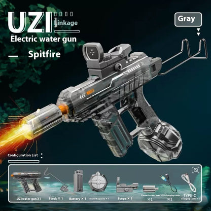Nouveau pistolet à eau électrique Ice Mouse Ice Explosion, haute vitesse, tir continu, rechargement à liaison, grande capacité pour enfants