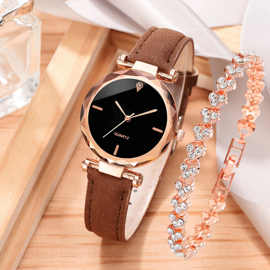 Reloj simple, reloj de correa, reloj de cuarzo, conjunto de pulsera