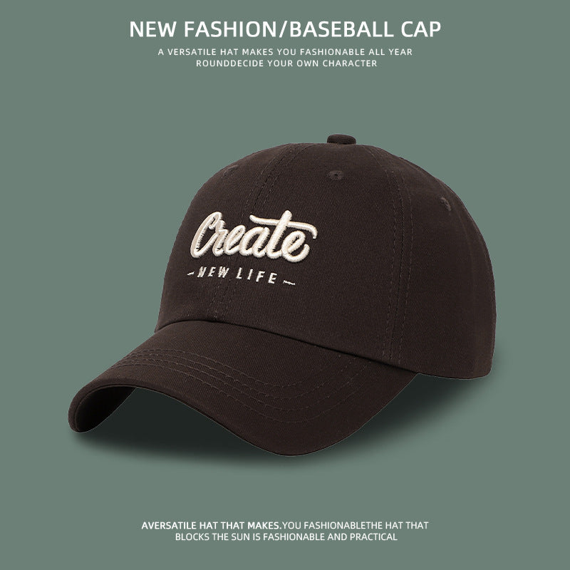 Chapeau coréen pour femme, look assorti, petites lettres brodées
