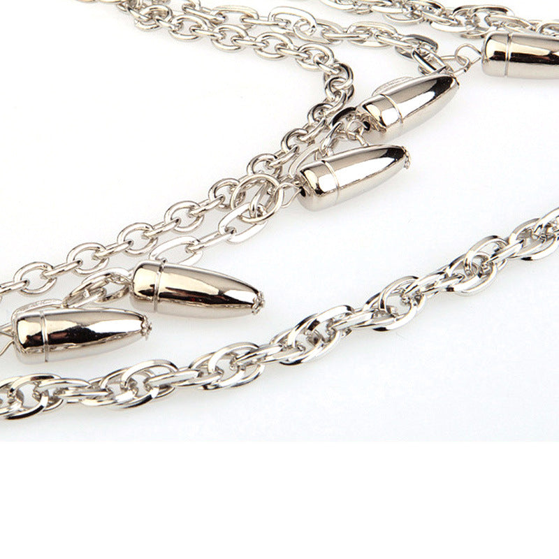 Personalized Trendy Waist Chain Jeans Decorative Hip Hop Metal Lanyard